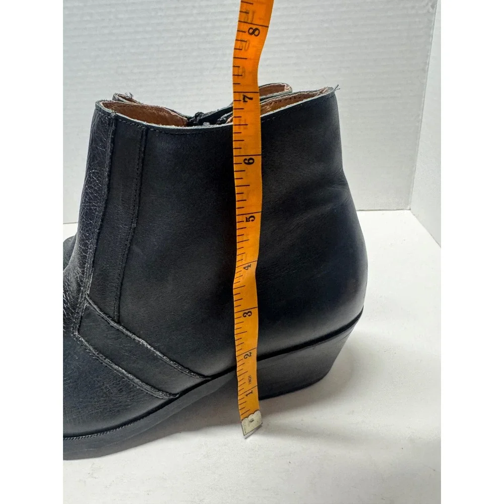 Ferru Giacomo Mens Black Leather Ankle Boots Made in Portugal Size 43 10